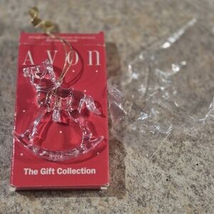 Avon Crystal Rocking Horse Ornament
